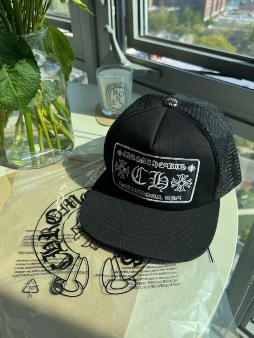 Chrome hearts “hollywood, CA” trucker hat